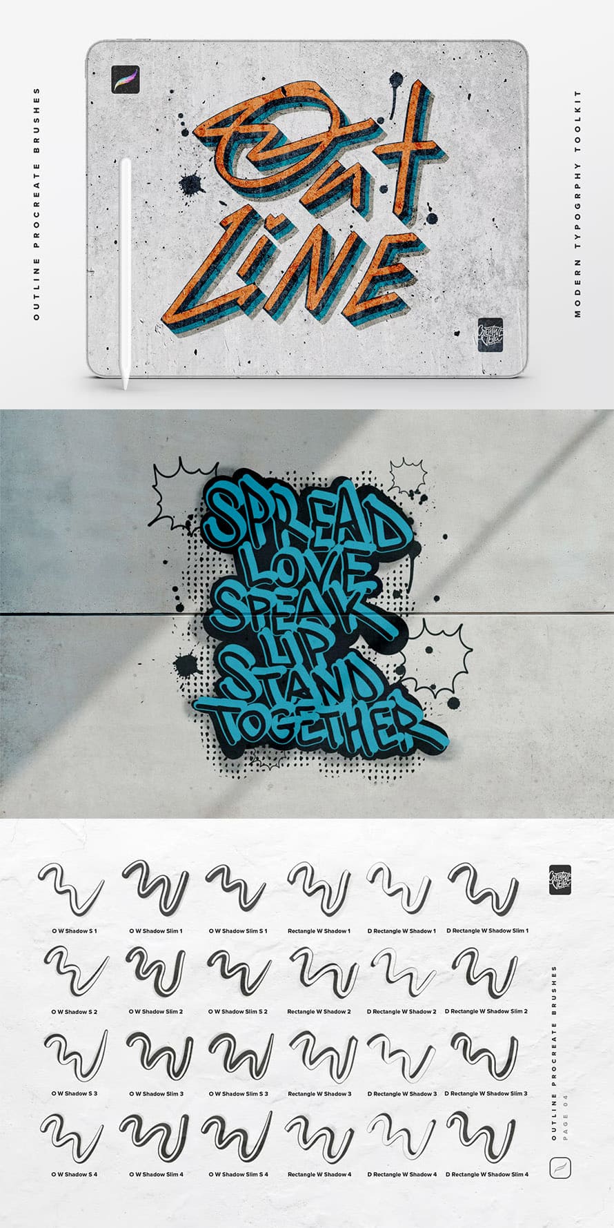 Outline Procreate Brushes