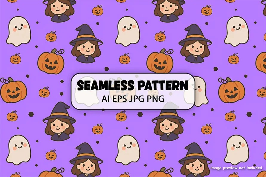 Halloween Pattern Background