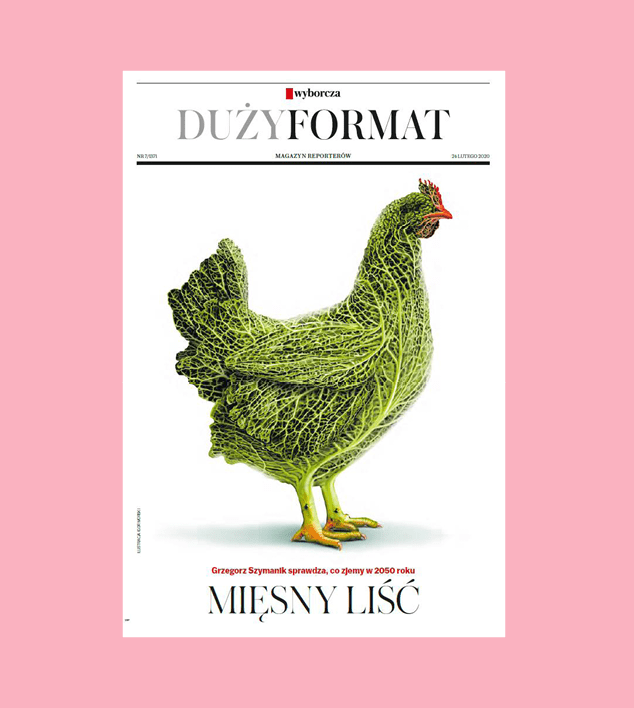 Beautifully designed cover of Wyborcza magazine.