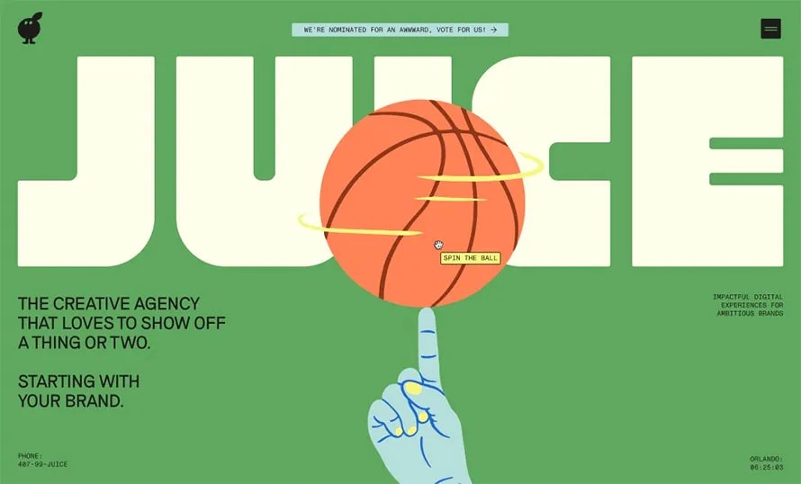 Juice Agency Website Design