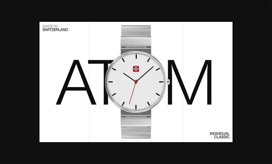 Atom Watch Website Design