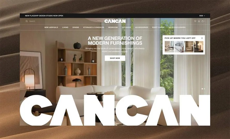 CANCAN Furnishings Website Design