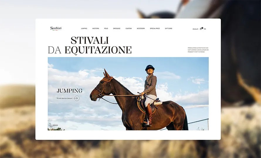 Secchiari Boots Website Design