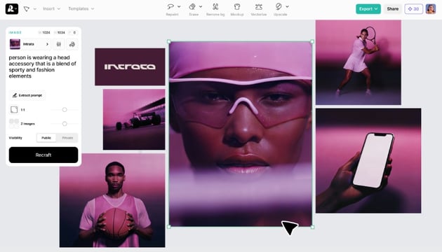 recraft image generator for graphic design