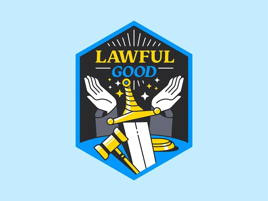 D&D Alignment Badge Illustration
