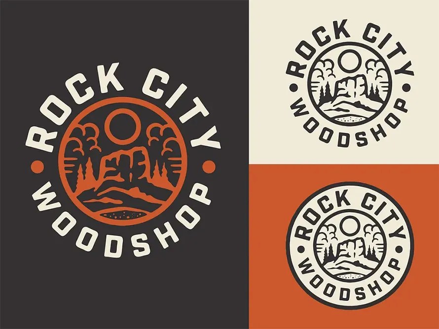 Rock City Woodshop Badge