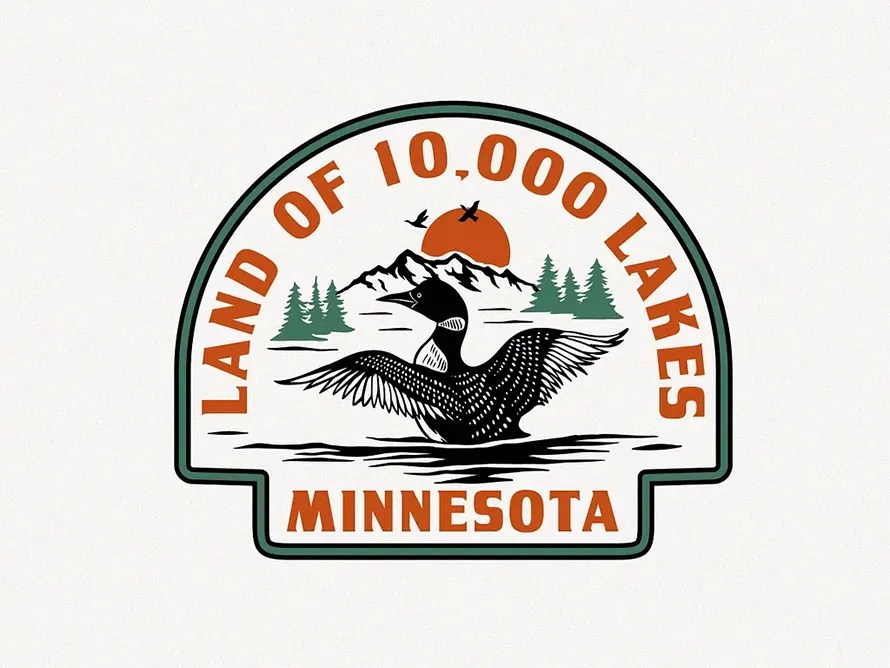 Minnesota Badge for Lakeshirts