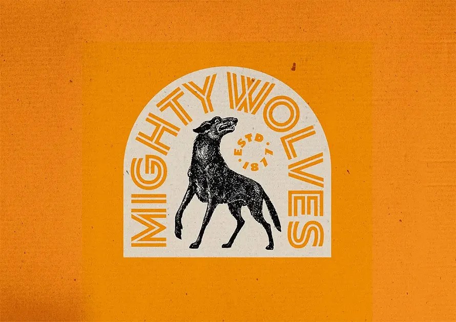 Mighty Molves Badge Logo