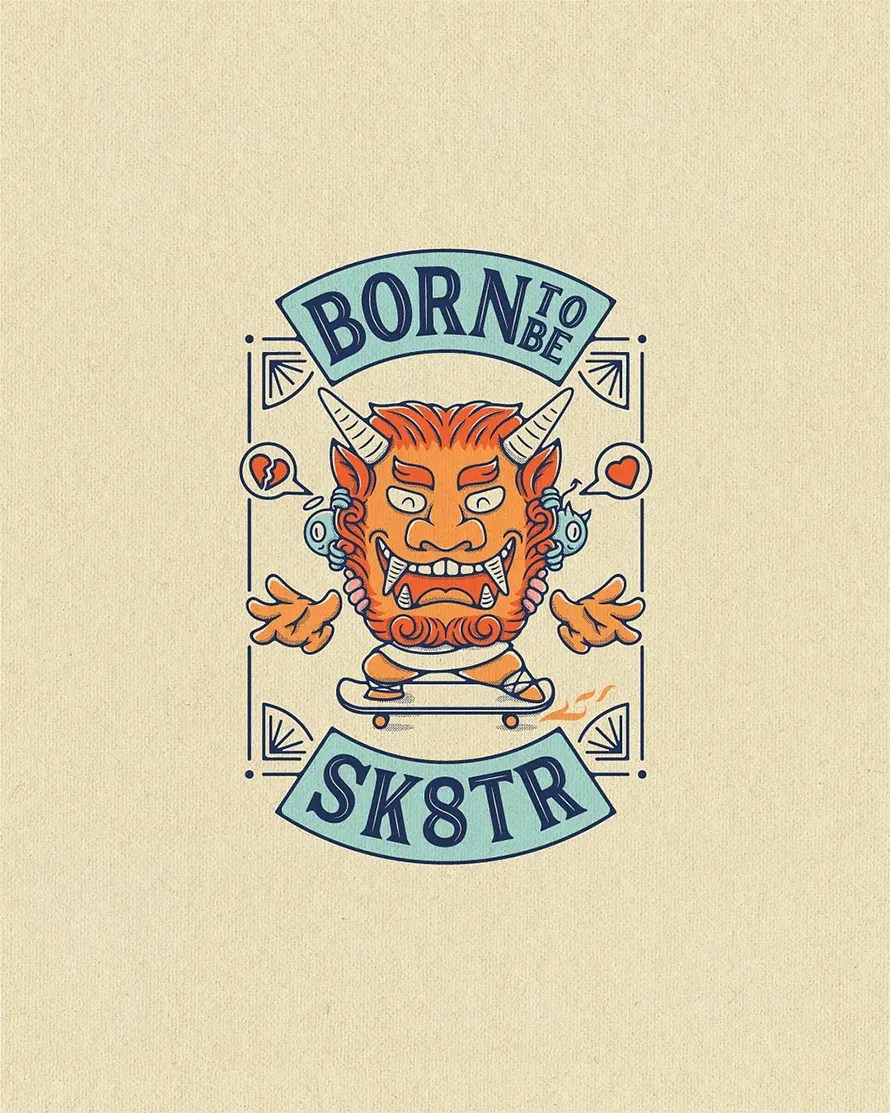 Born to be Sk8tr Logo