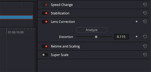 Customize lens distortion correction