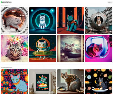 new prompt on Envato AI ImageGen