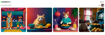 new images based on the selected style