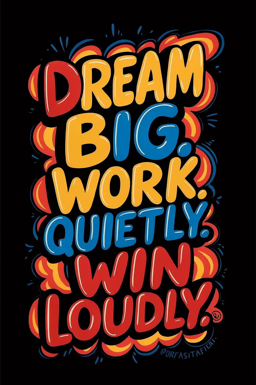 Dream Big. Work Quietly. Win Loudly.