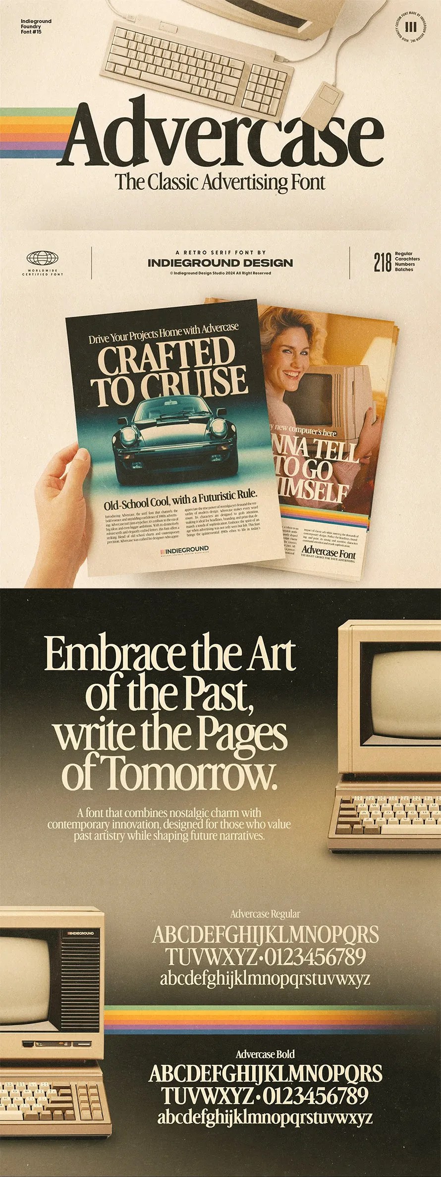 Advercase 90s Style Free Poster Font Advercase 90s Style Free Poster Font