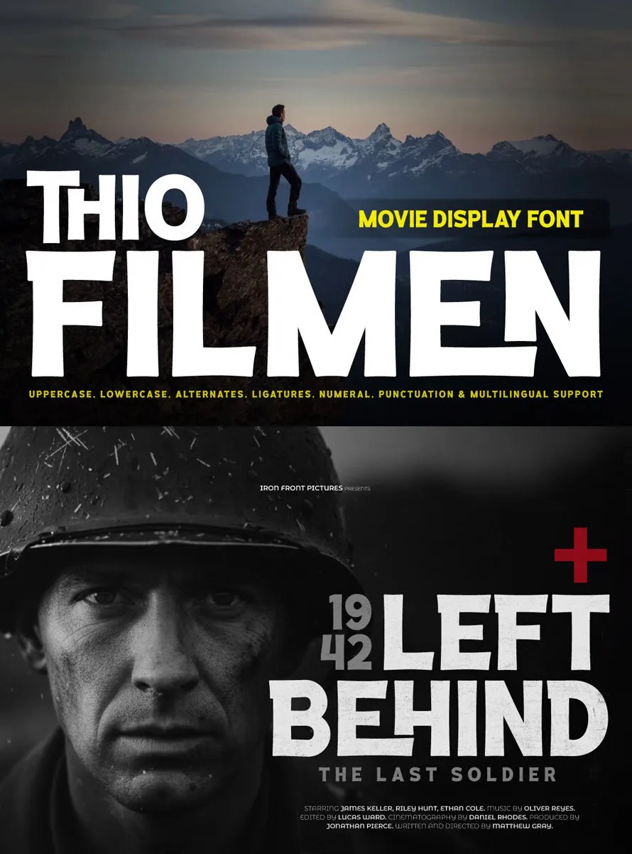 Thio Filmen - Movie Poster Display Font Thio Filmen - Movie Poster Display Font