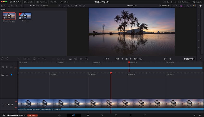Add clip to timeline