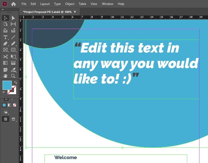 InDesign Fill Color