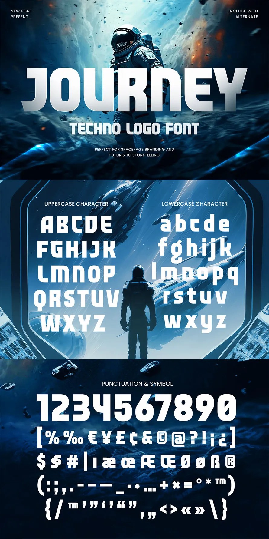 Journey Techno Logo Font