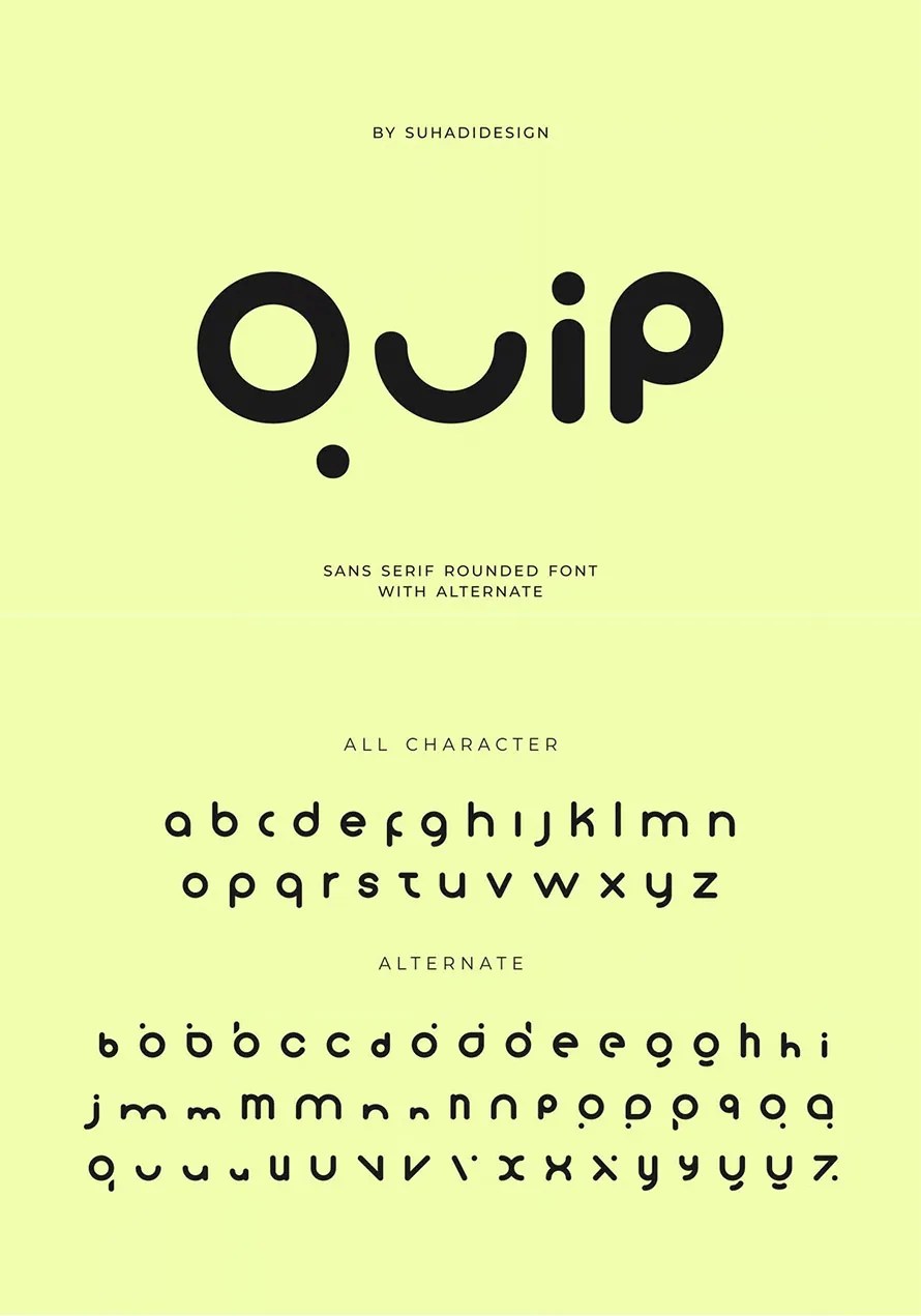 Quip Sans Serif Rounded Alternate