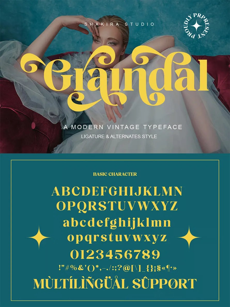 Graindal Modern Vintage Elegant Logo