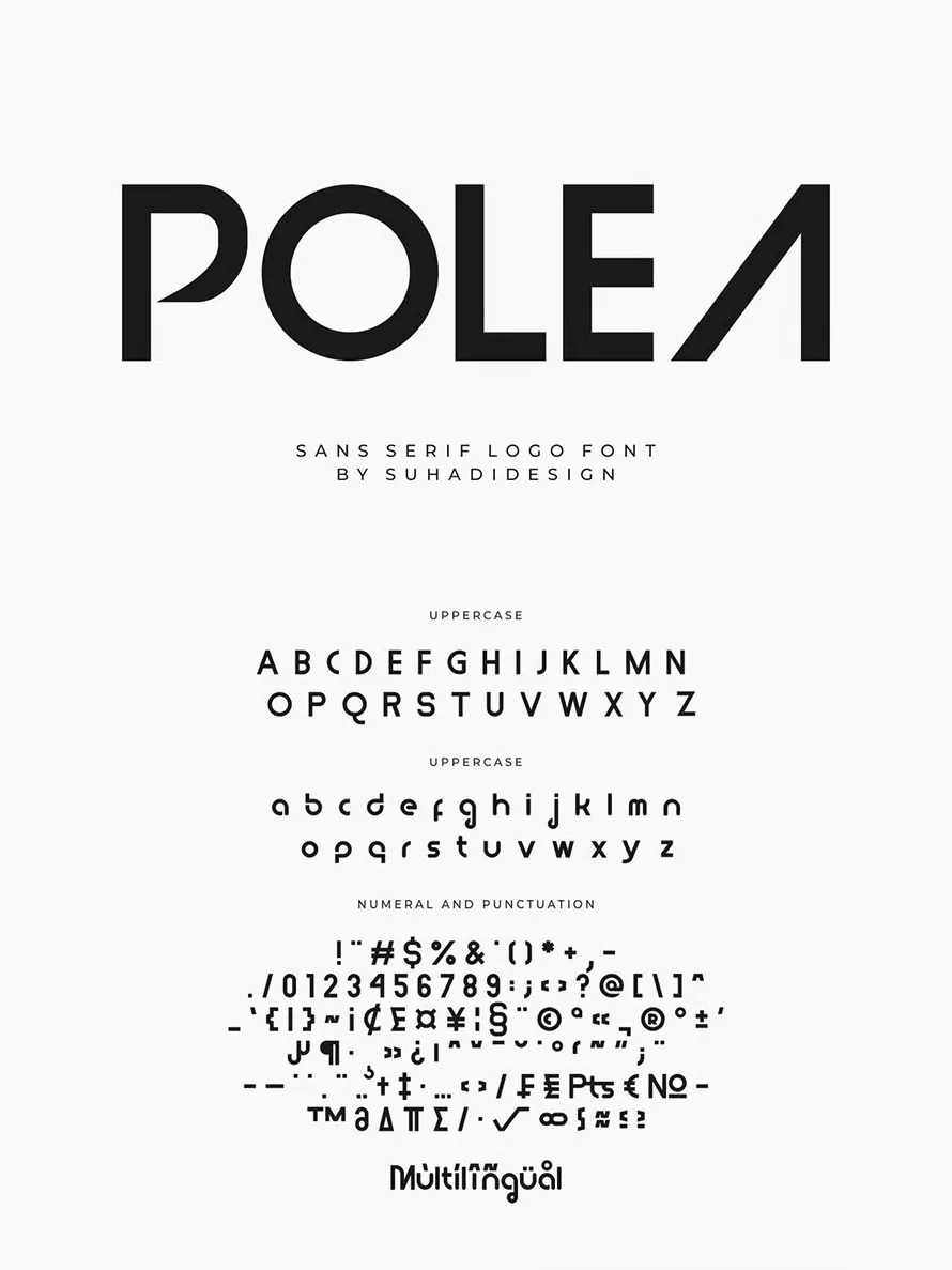 Polea Modern Logo Font