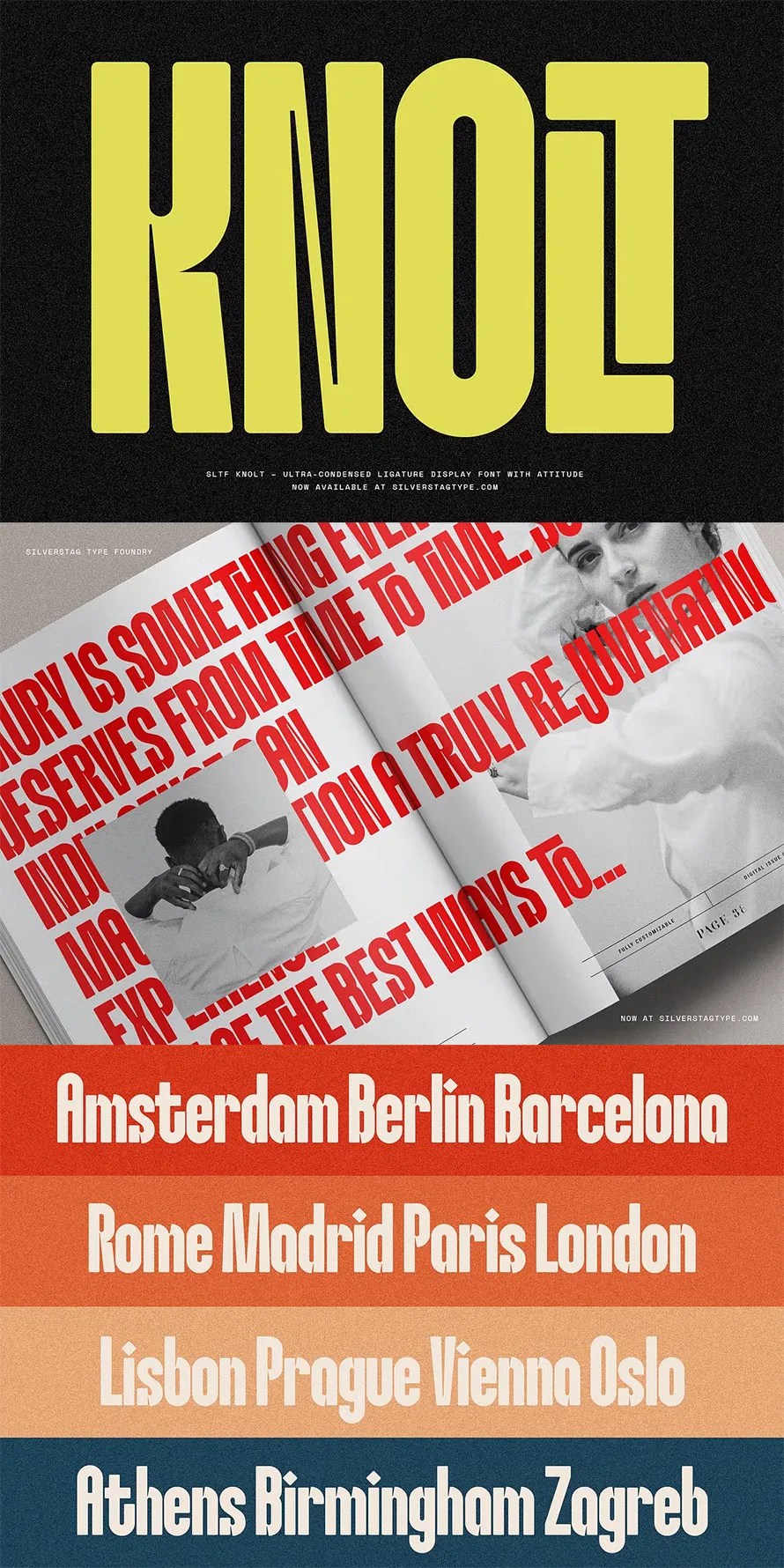 Knolt Bold Ultra Condensed Font