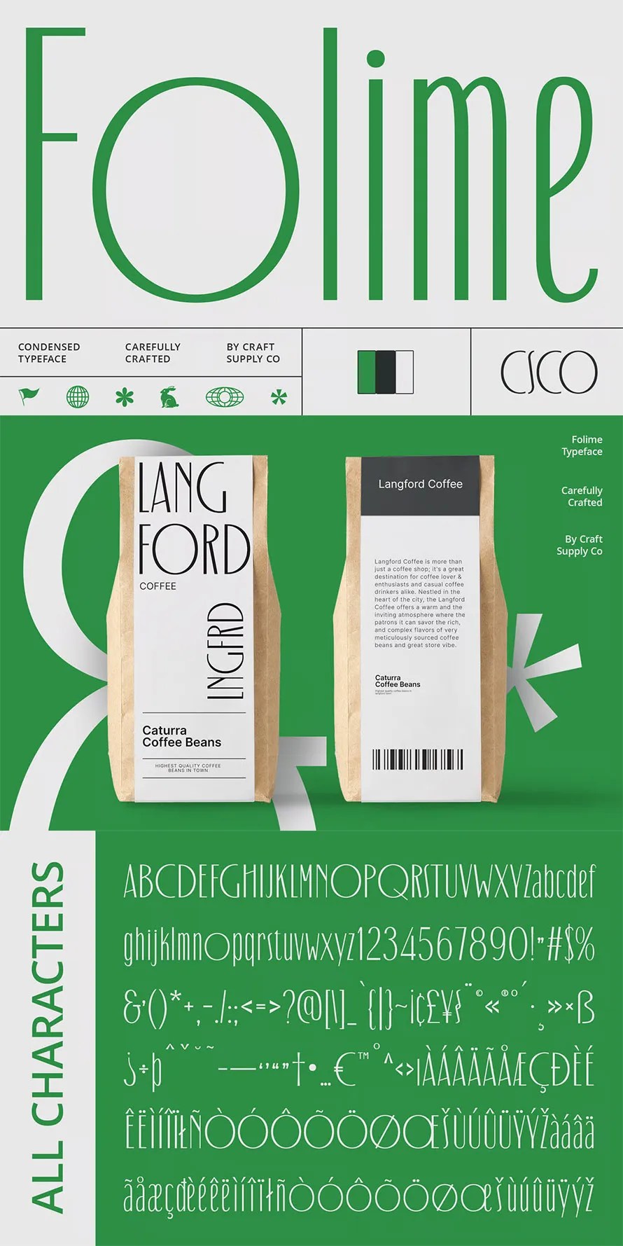 Folime Condensed Sans Serif Font