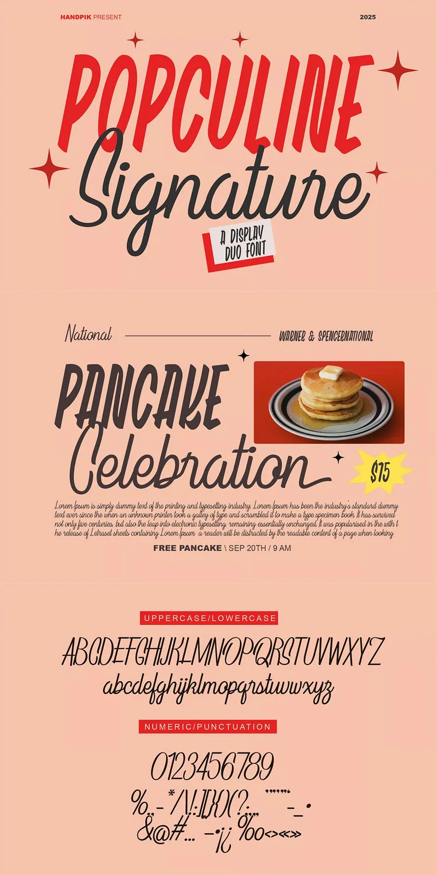  PopculineSignature Font