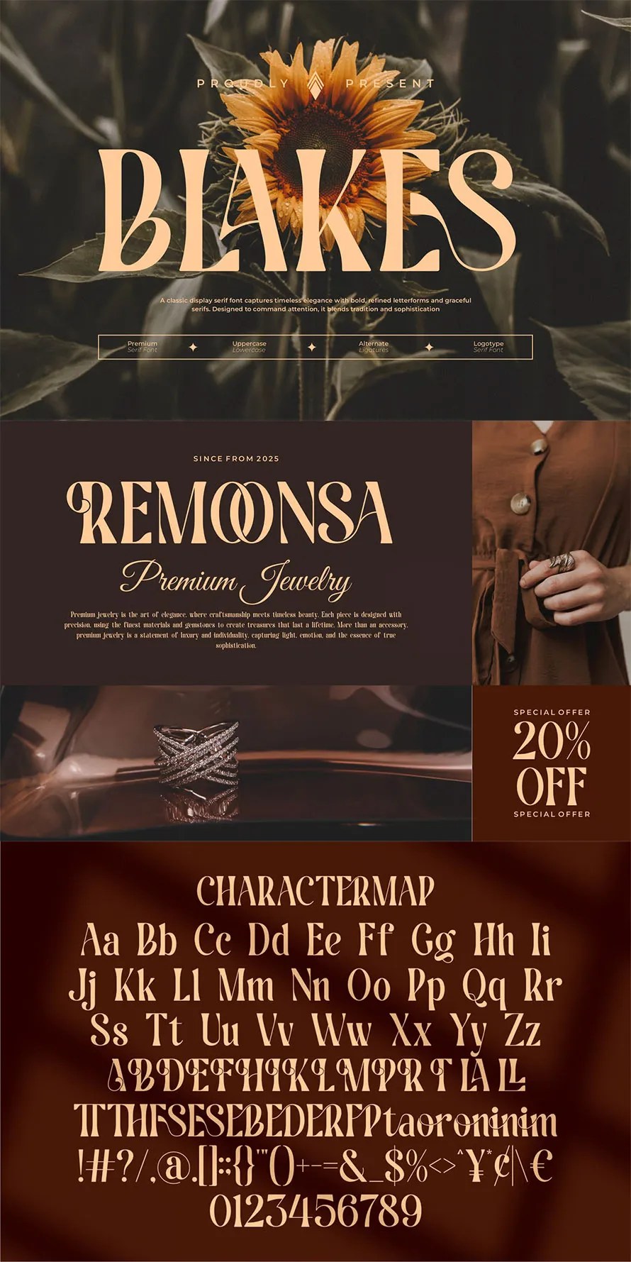 Blakes Vintage Classy Condensed Serif Font