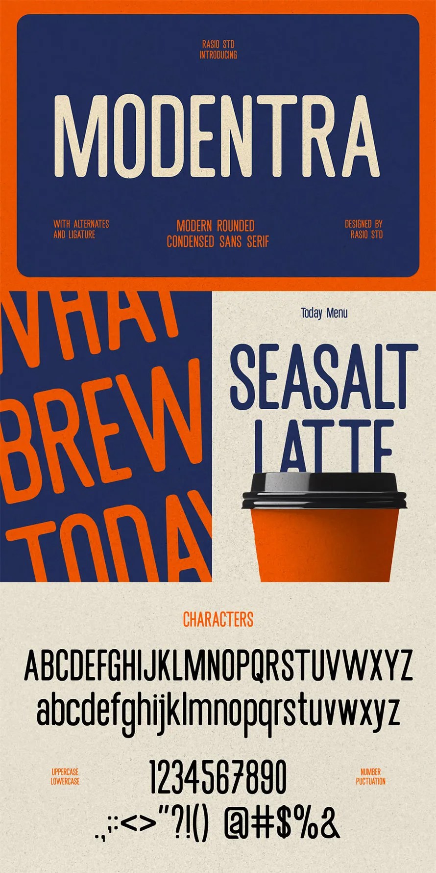 Modentra Rounded Condensed Sans Serif Font