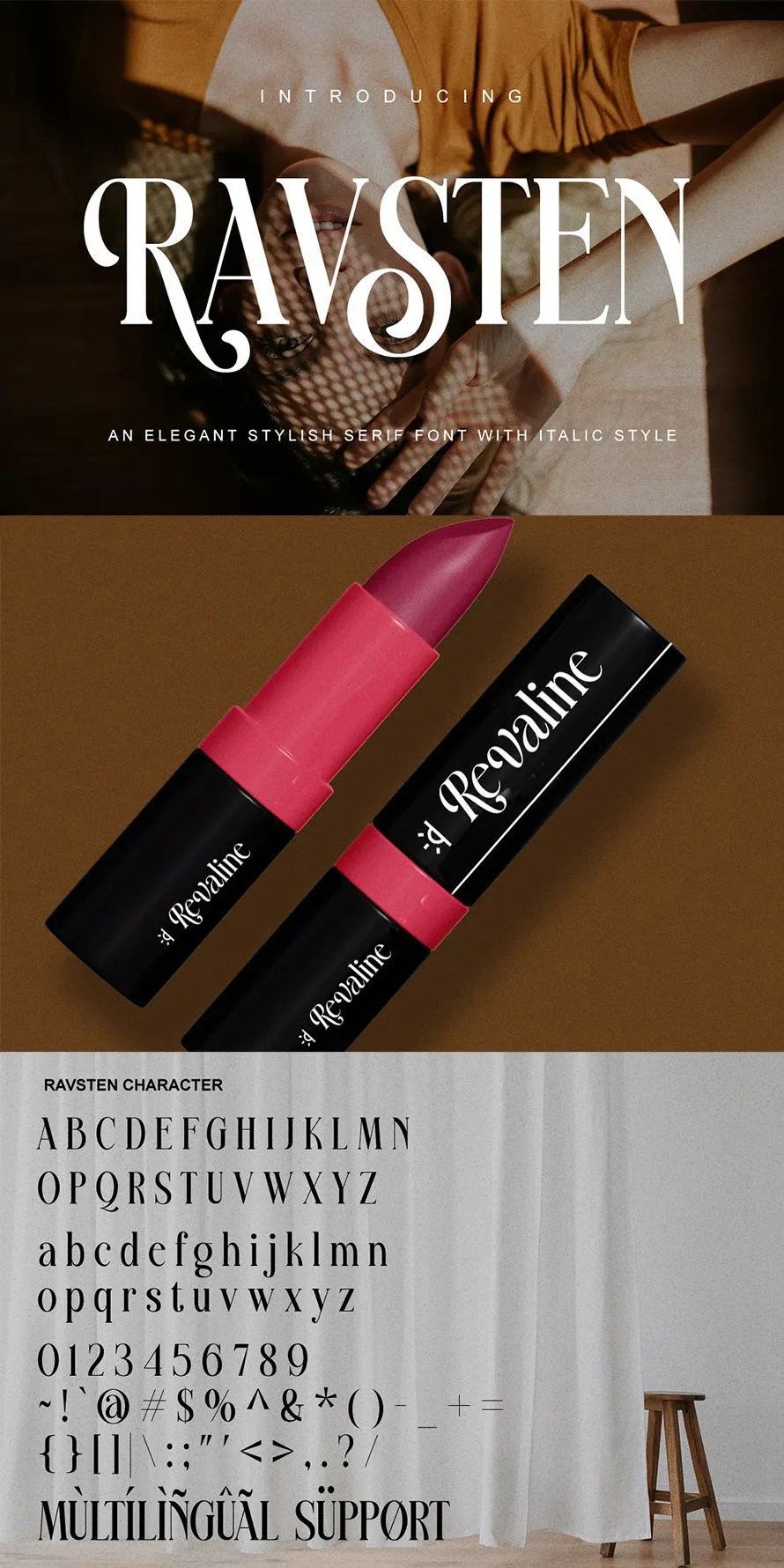 Ravsten Condensed Serif Font