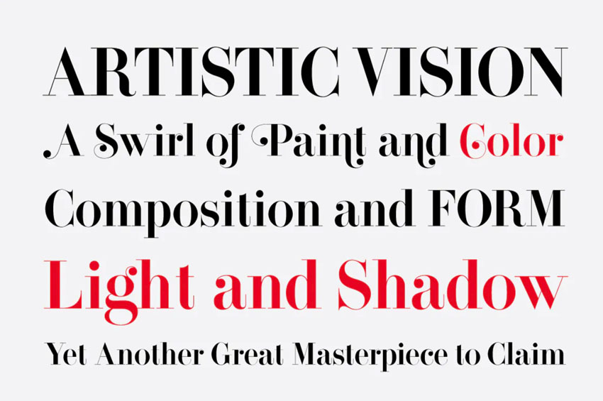 didone serif font