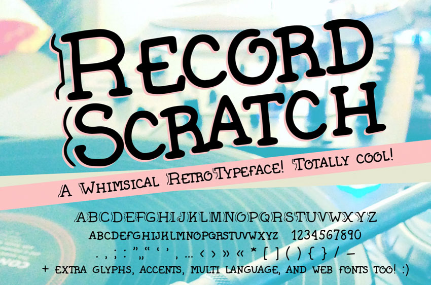 handwritten serif font