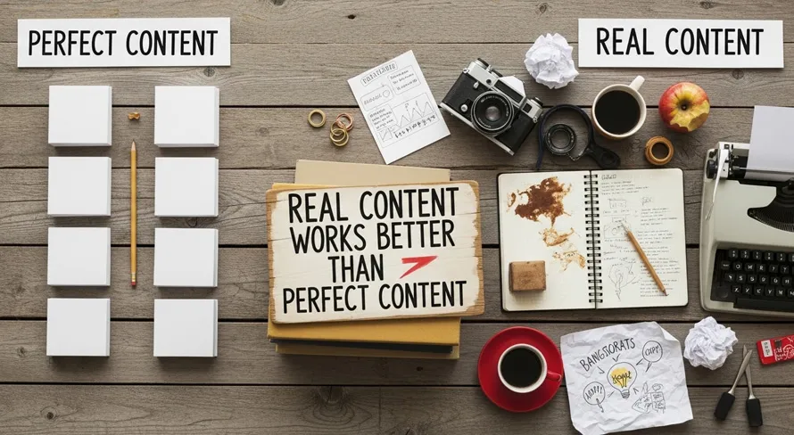Real Content Works Better Than Perfect Content