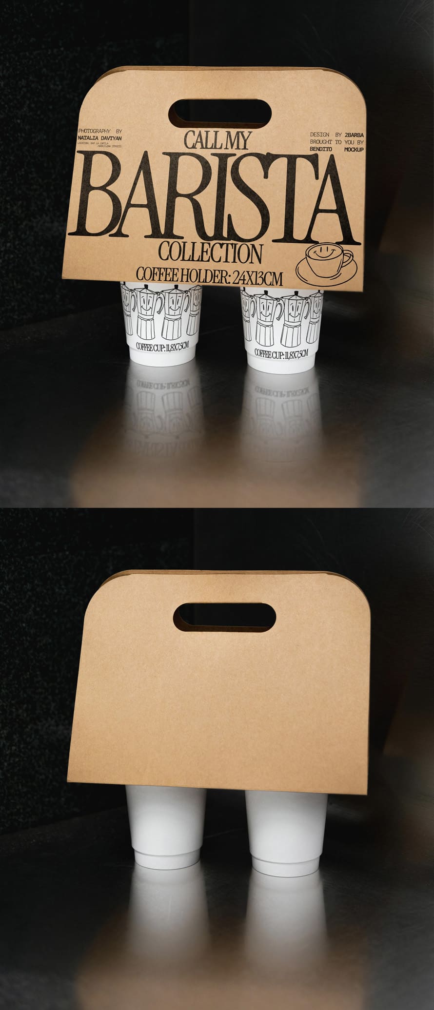 Free Coffee Holder Mockup