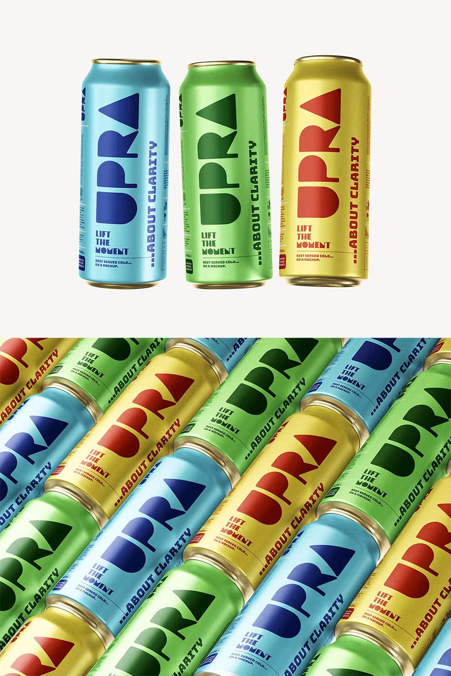 Free Slim Can Mockup