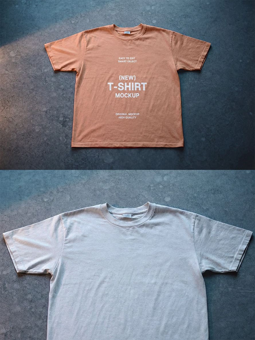 Top View T-Shirt Mockup