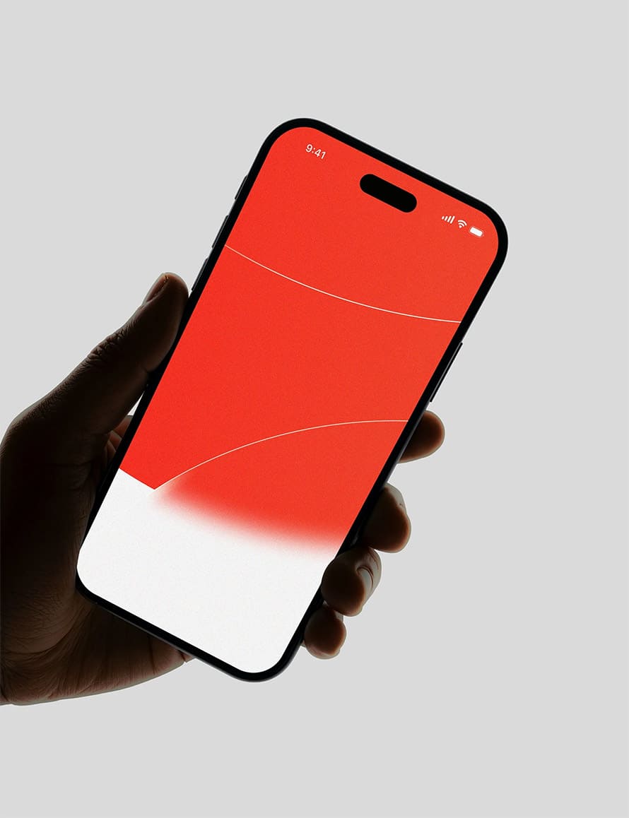 Free Hand-Held iPhone Front View Mockups