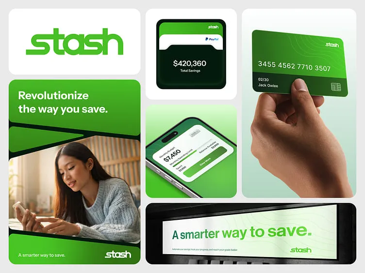 Stash Saving App Branding by Fireart UI/UX