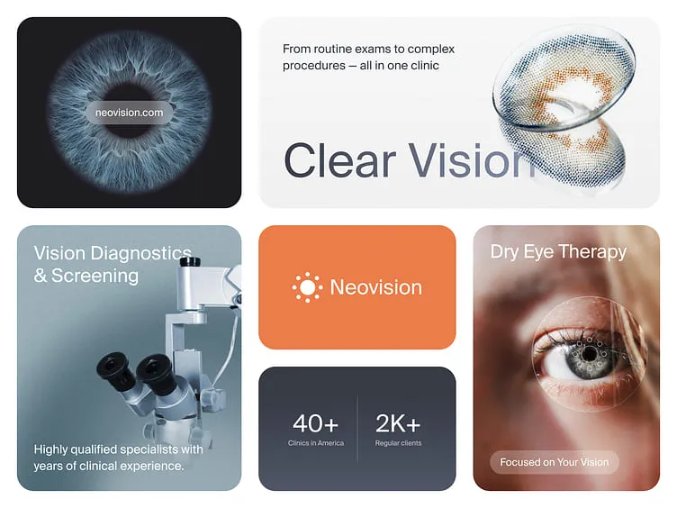 Neovision - Branding for an Ophthalmology Clinic by Admiral Studios