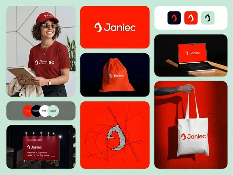 Modern J Logo Design Branding by Mehrin Megh