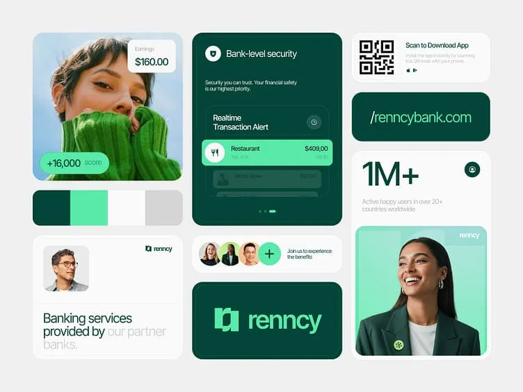 Renncy - Digital Banking & Finance App Brand Identity ðŸ’¸ by One Collective Design