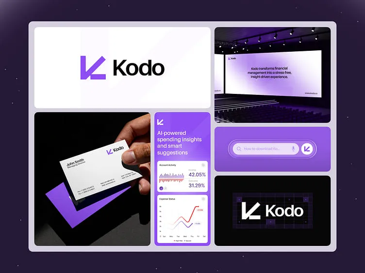 Fintech Branding & Visual Identity Design with Bento Grid by Taqwah Agency