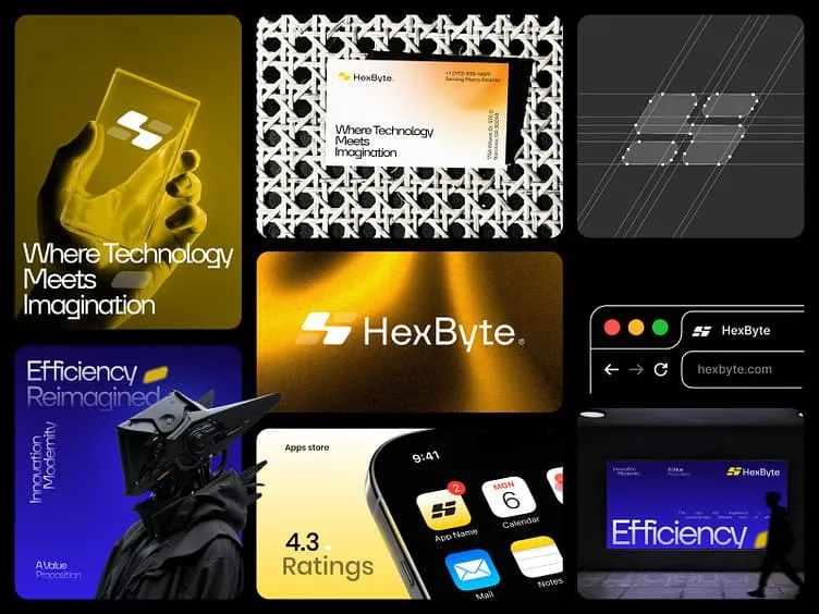 HexByte - SaaS Branding Design by M Nazmul Islam