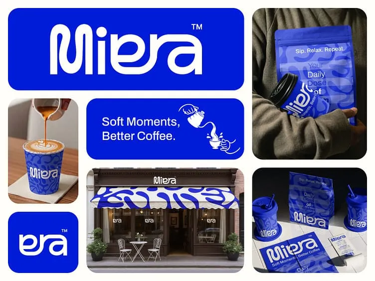 Miera CafÃ© | Modern Logo & Branding by Morium Munni