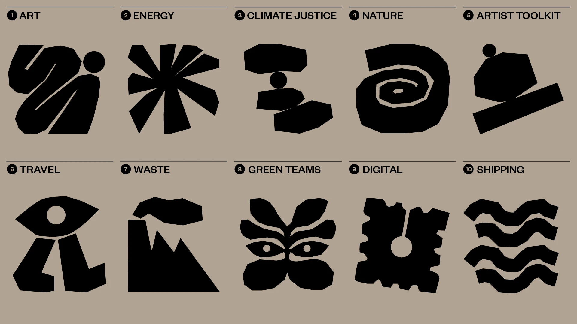 CASI brand identity icon set hobo hieroglyphics inspired by Templo London