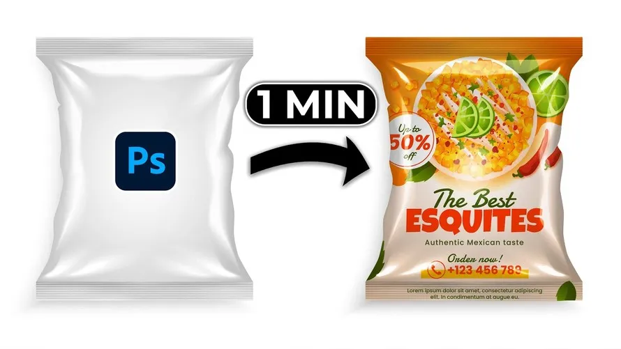 Easily Create Packet Mockup Photoshop Tutorial Easily Create Packet Mockup Photoshop Tutorial