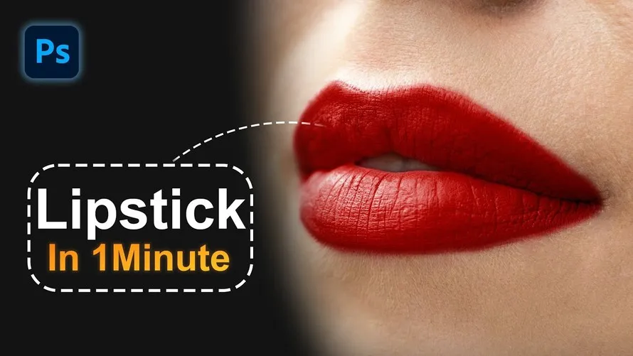 How to create lipstick 1-minute Photoshop tutorial How to create lipstick 1-minute Photoshop tutorial