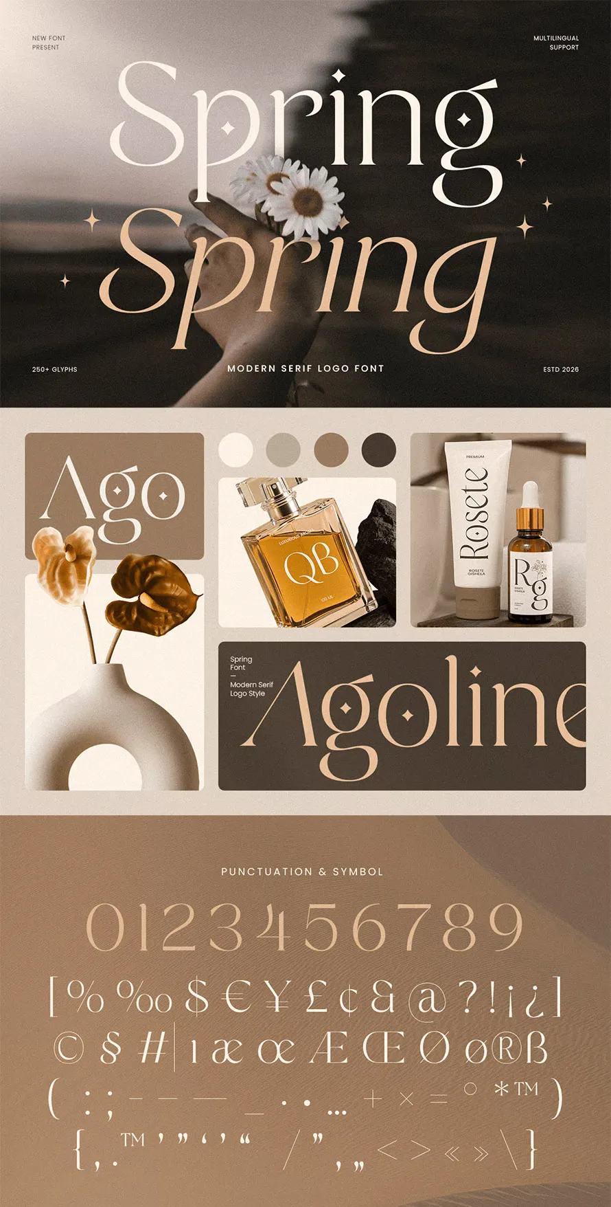 Spring - Modern Editorial Logo Font Spring - Modern Editorial Logo Font