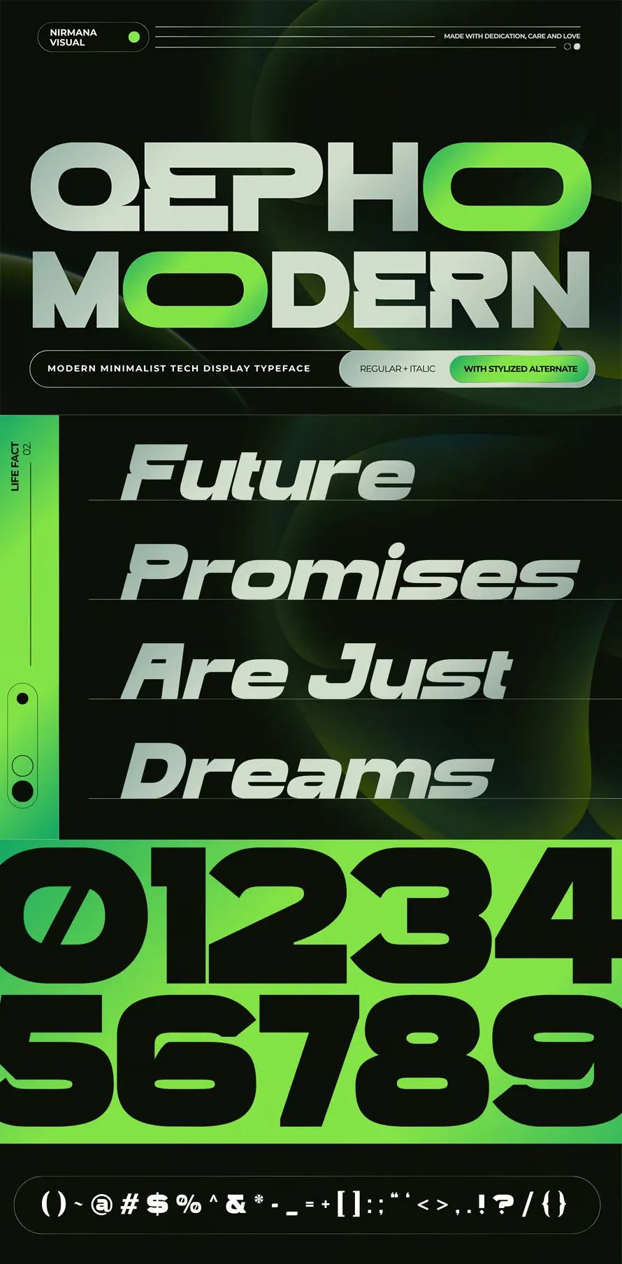 Logo Font - Qepho Modern Logo Font - Qepho Modern